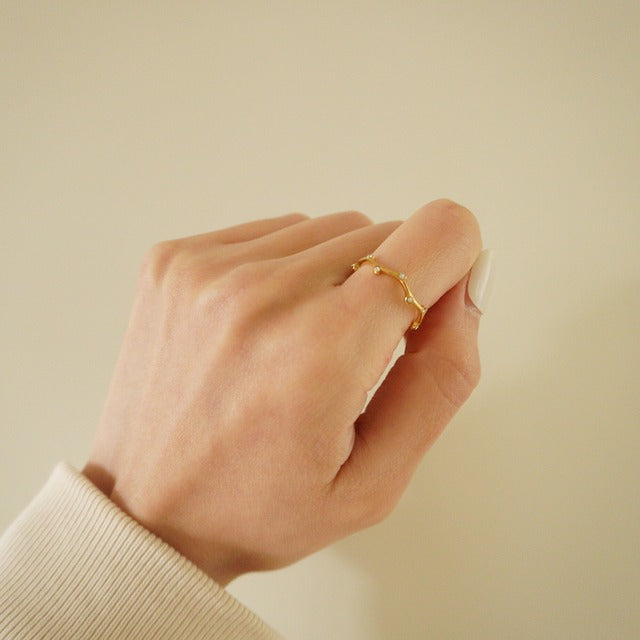 【金属アレルギー対応】ステンレススチール リング LONY