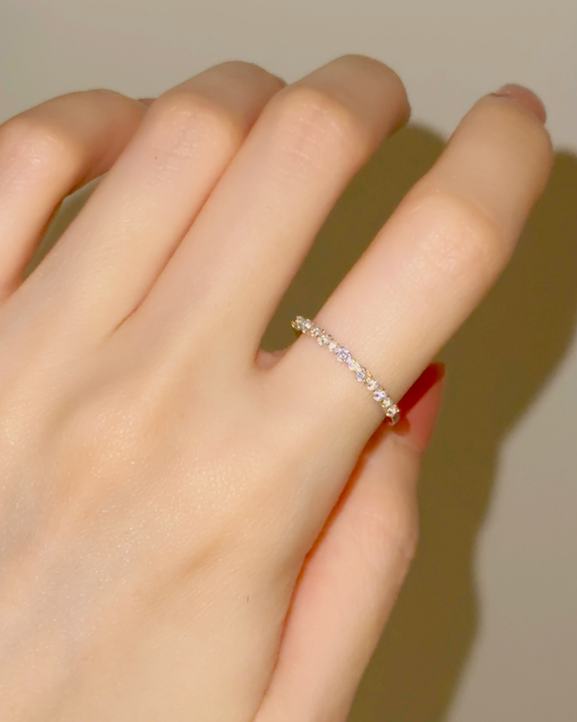 スターリングシルバー925 ジルコニアリング JOY