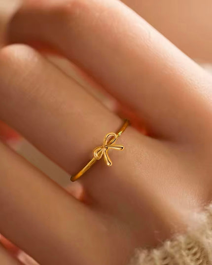 【金属アレルギー対応】ミニリボンリング ARDEN