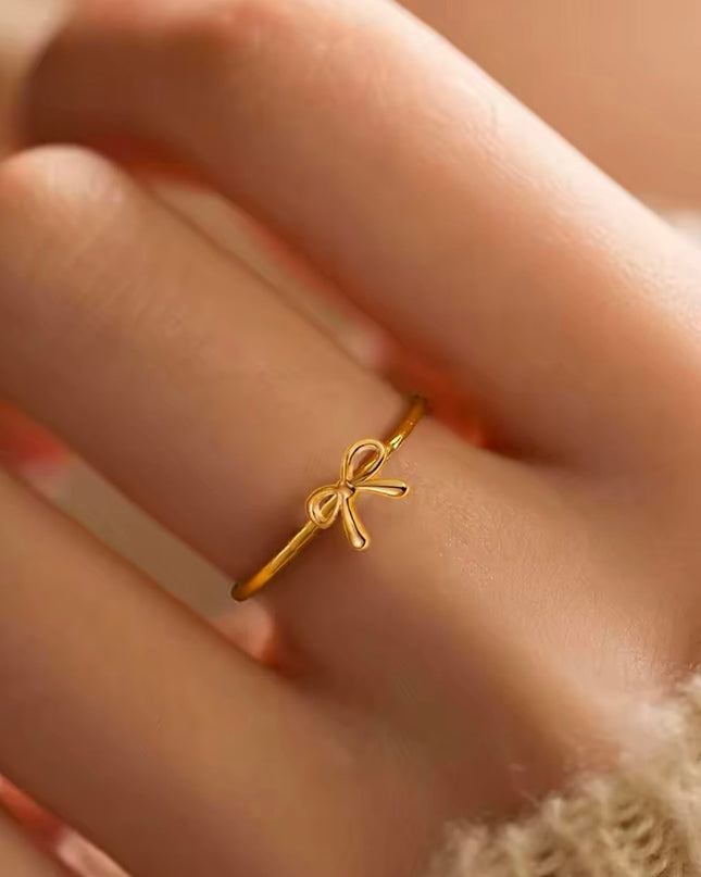 【金属アレルギー対応】ミニリボンリング ARDEN