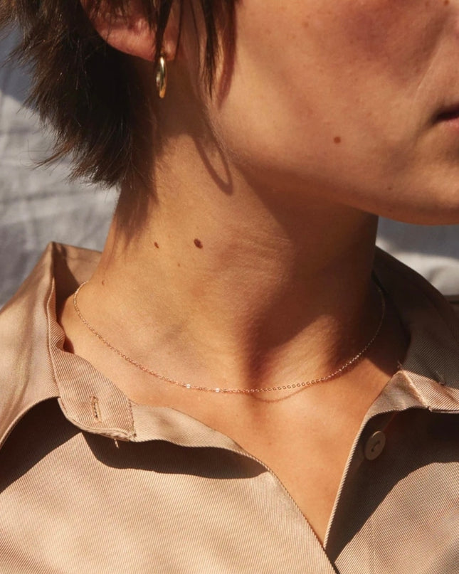 金属アレルギー対応 極細チェーンネックレス ゴールド シルバー サージカルステンレス316L