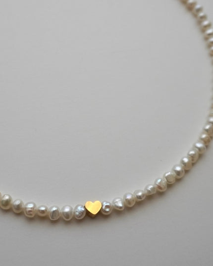 パールネックレス ハートモチーフ Lottie