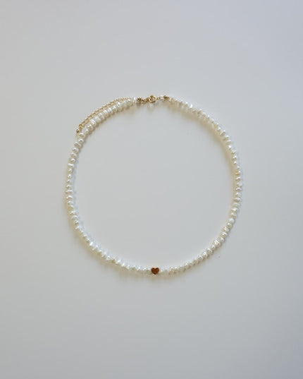 パールネックレス ハートモチーフ Lottie