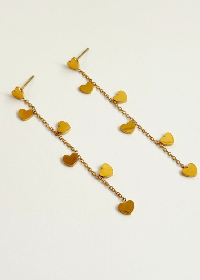 【金属アレルギー対応】揺れるハートピアス ANNE