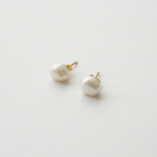 Surgical Stainless Steel 316L Single Pearl Earrings
