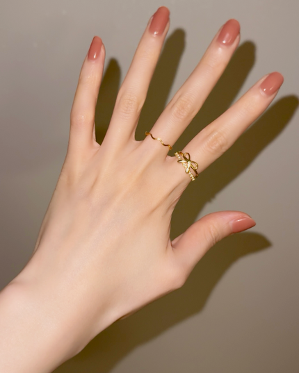 【金属アレルギー対応】ミニリボンリング ARDEN