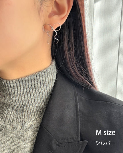 アウトレットリボンピアス S/M/L/DAISY