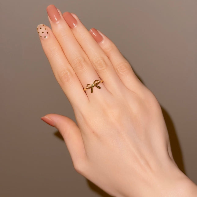 【金属アレルギー対応】ミニリボンリング ARDEN