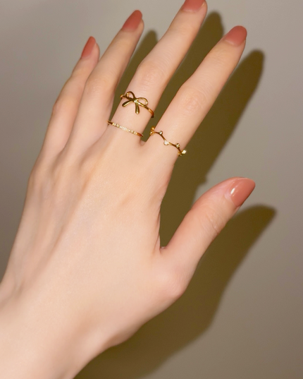 【金属アレルギー対応】ステンレススチール リング LONY