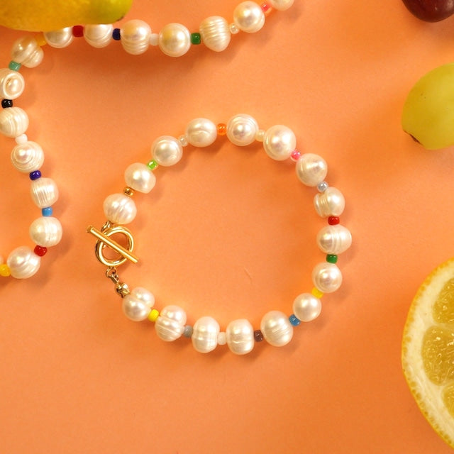 【金属アレルギー対応】サージカルステンレス316L カラフル ブレスレット