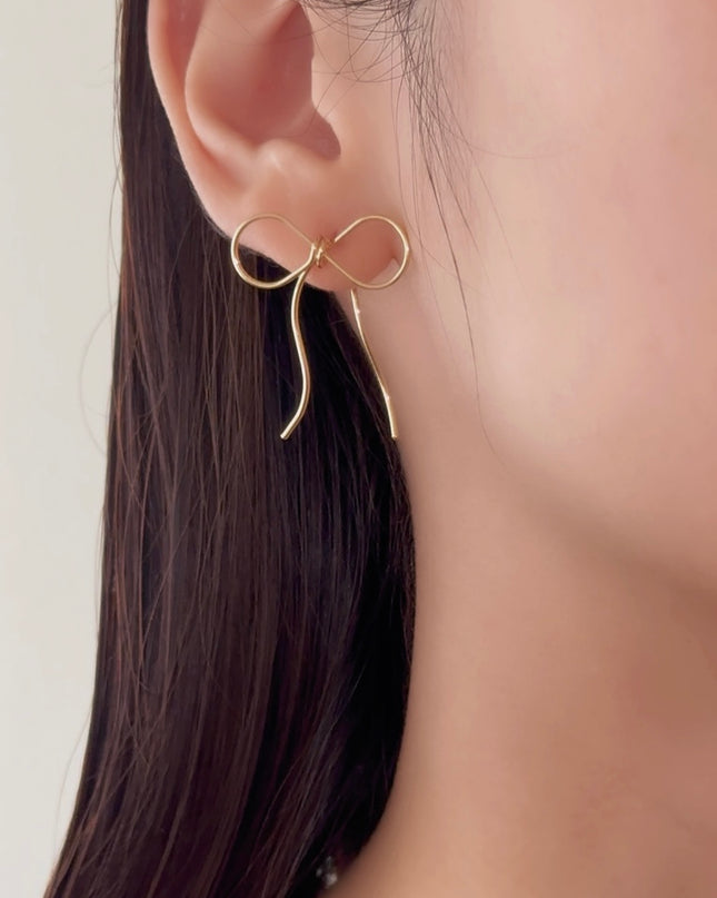 リボンピアス MARY