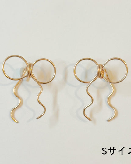 アウトレットリボンピアス S/M/L/DAISY