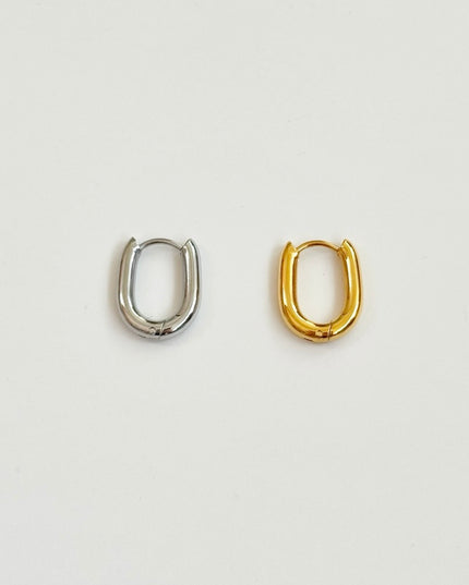 【金属アレルギー対応】スクエアフープピアス LAILA