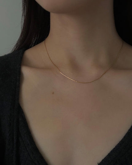 【金属アレルギー対応】チェーンネックレス LUNA