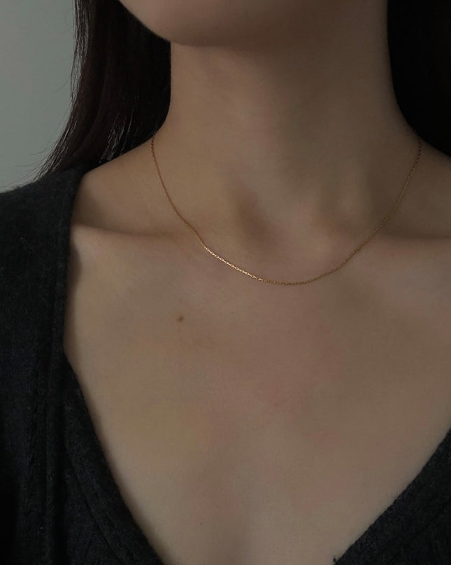 【金属アレルギー対応】チェーンネックレス LUNA