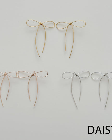 アウトレットリボンピアス S/M/L/DAISY