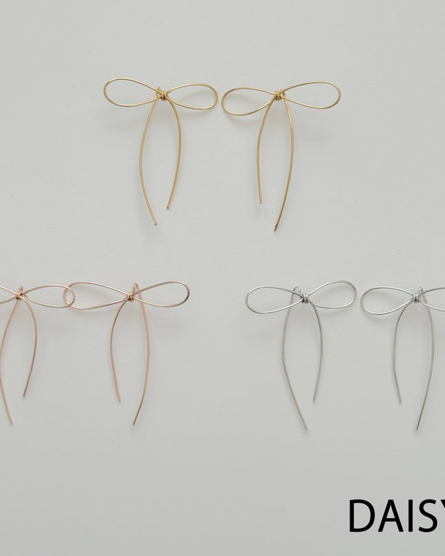 アウトレットリボンピアス S/M/L/DAISY