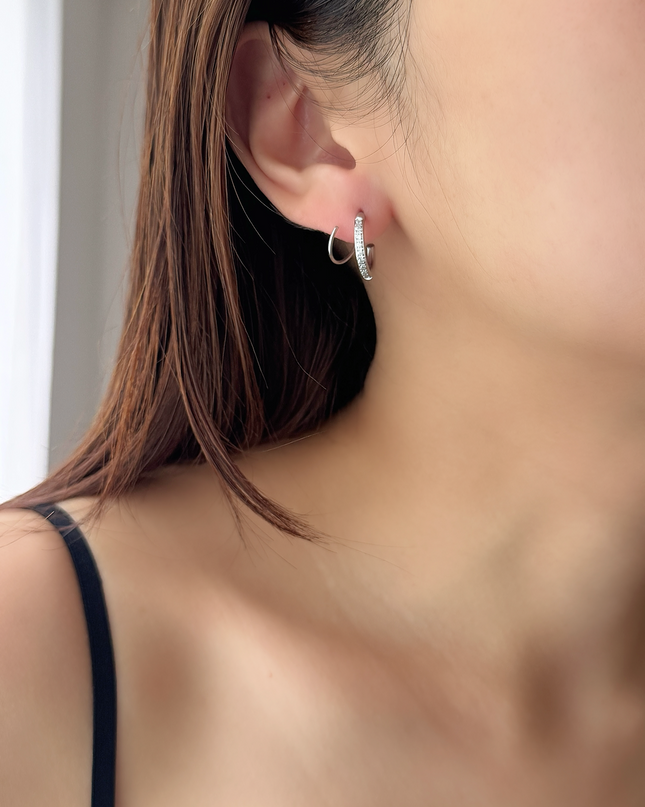 【金属アレルギー対応】ターンフープピアス EMI