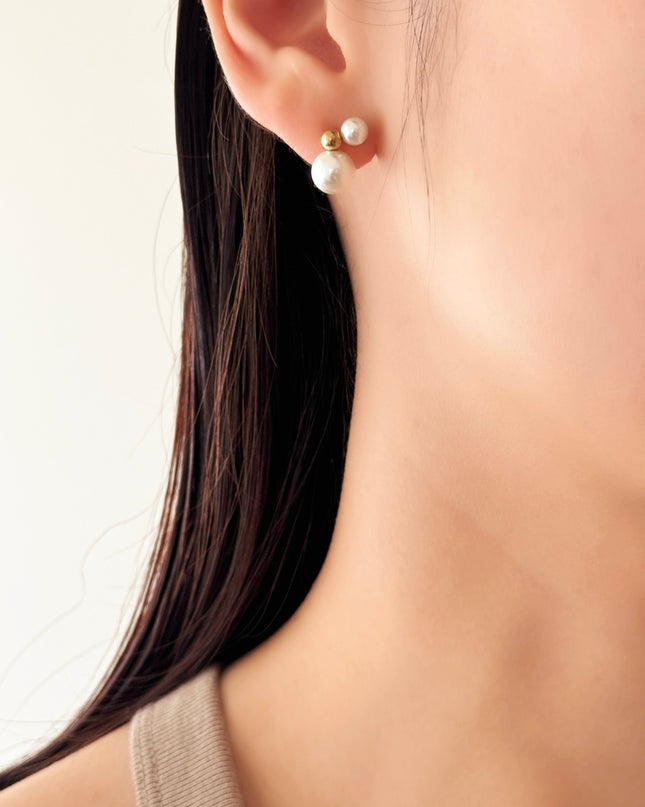 【金属アレルギー対応】パールスタッドピアス LIAM