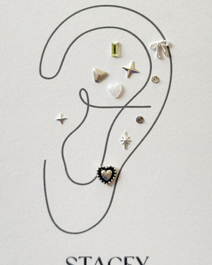 耳つぼジュエリー パーツシール 自分でできるセルフセット【S003】