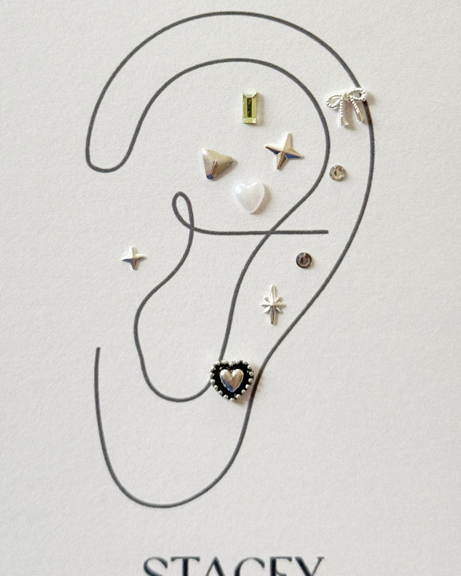 耳つぼジュエリー パーツシール 自分でできるセルフセット【S003】