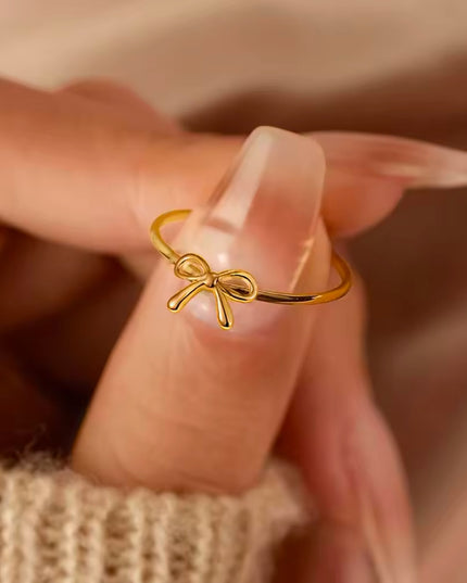 【金属アレルギー対応】ミニリボンリング ARDEN