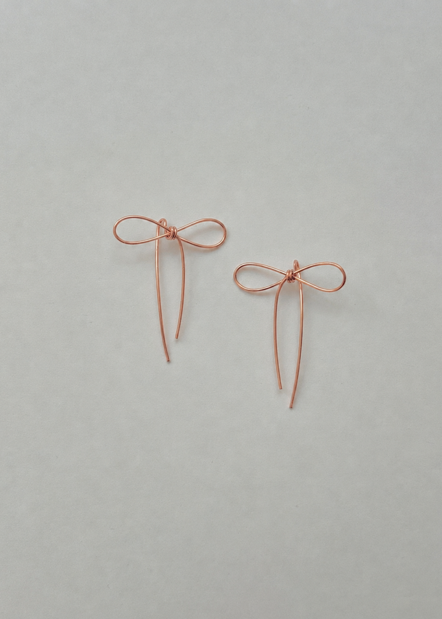 【金属アレルギー対応】リボンピアス DAISY Sサイズ