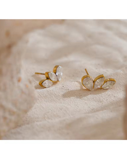 【金属アレルギー対応】 ジルコニア スタッドピアス EMMA