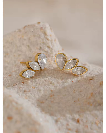 【金属アレルギー対応】 ジルコニア スタッドピアス EMMA