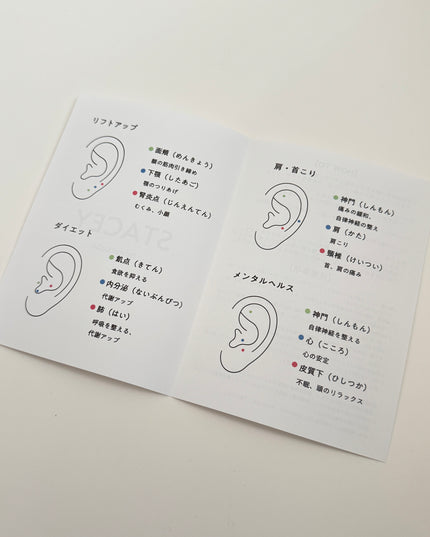 耳つぼジュエリー パーツシール 自分でできるセルフセット【S005】