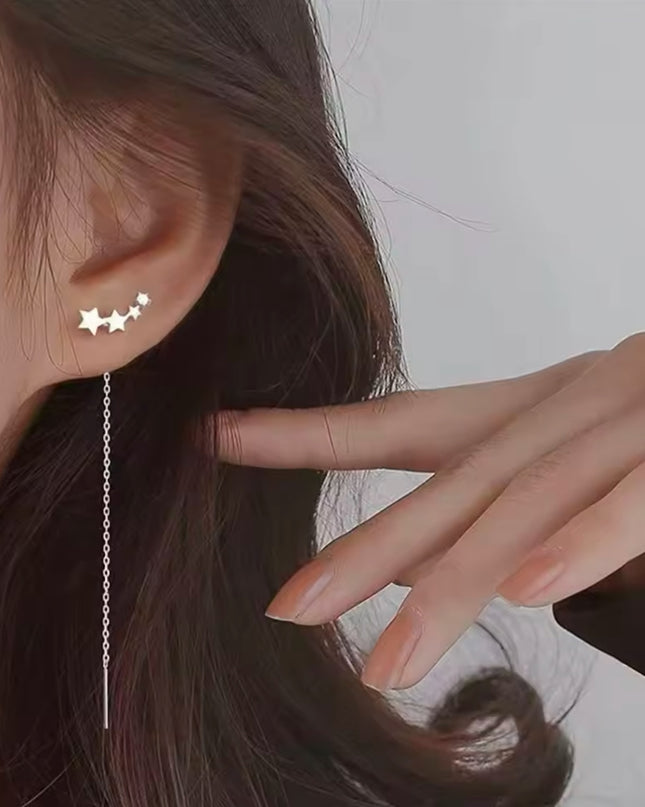 【金属アレルギー対応】スターチェーンピアス SARA