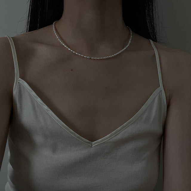 【金属アレルギー対応】ベビーパールネックレス ELLA