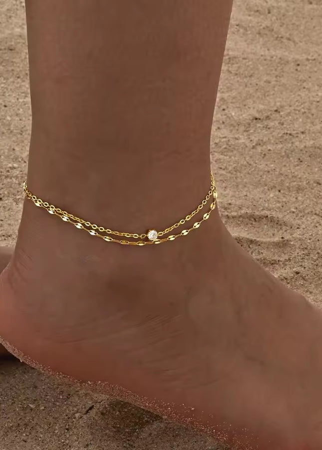 Waterproof Layered Anklet