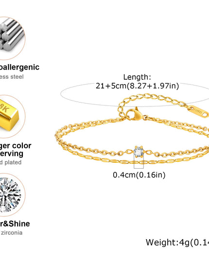 Waterproof Layered Anklet