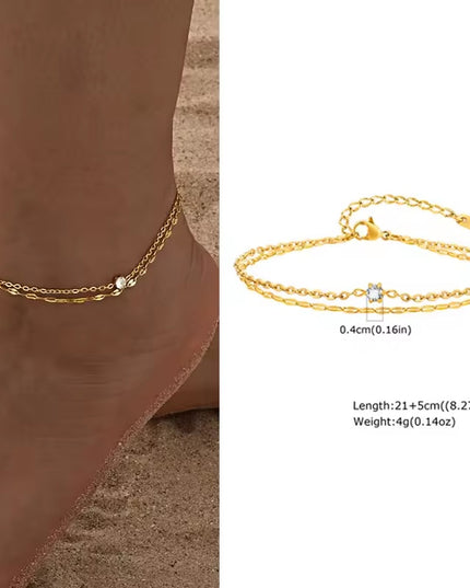 Waterproof Layered Anklet