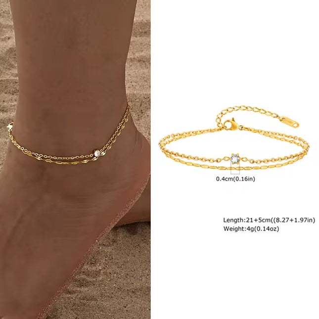Waterproof Layered Anklet