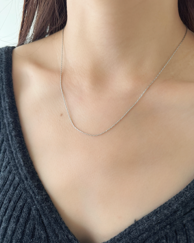 【金属アレルギー対応】チェーンネックレス LUNA
