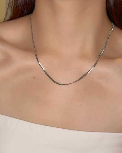 【金属アレルギー対応】スネークチェーン ネックレス  EVIE