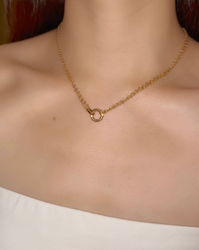 ラウンド ネックレス サージカルステンレス