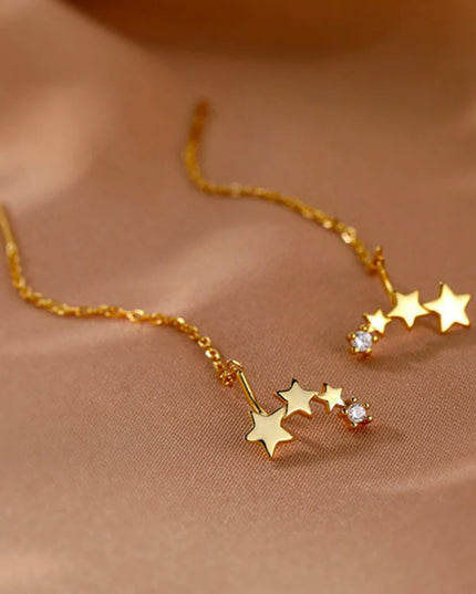 【金属アレルギー対応】スターチェーンピアス SARA