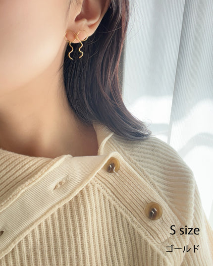 アウトレットリボンピアス S/M/L/DAISY