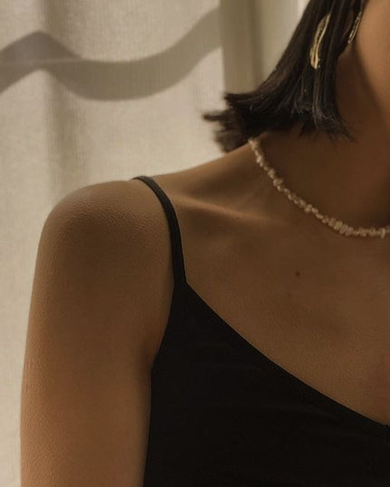 【金属アレルギー対応】淡水パール ネックレス