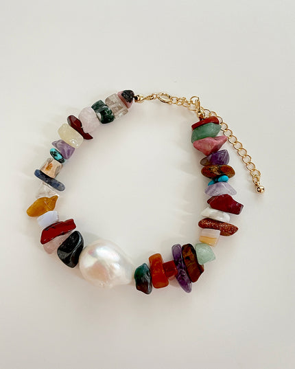 淡水 バロックパール 天然石 ブレスレット