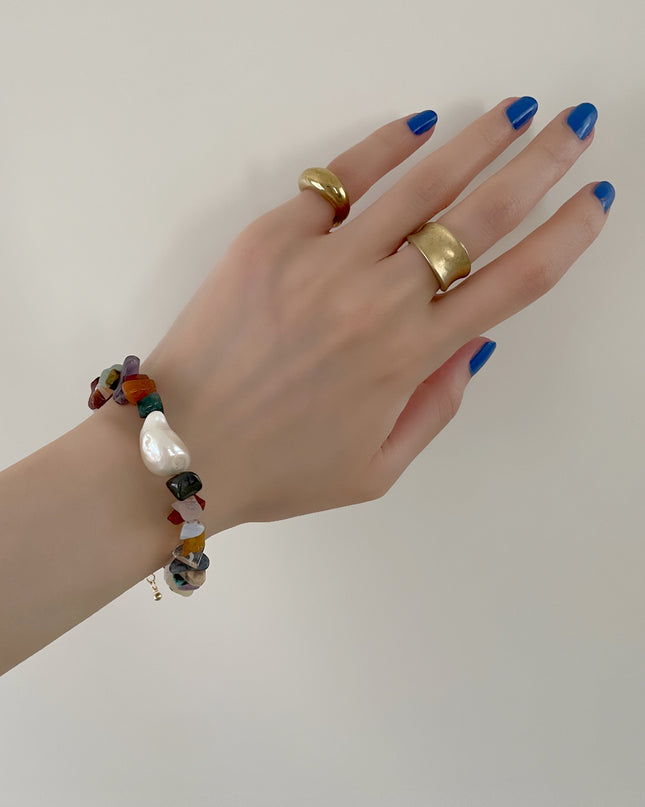 淡水 バロックパール 天然石 ブレスレット