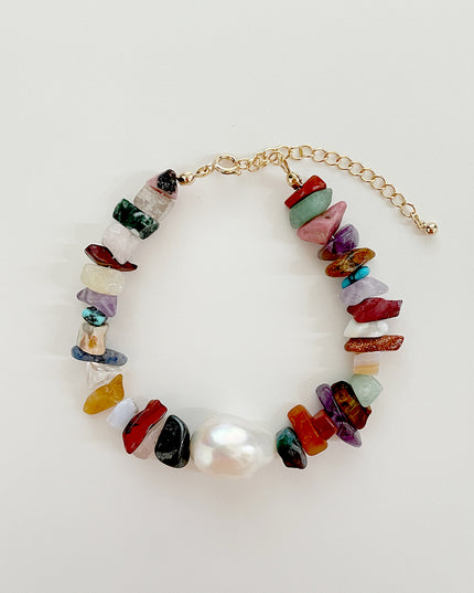 淡水 バロックパール 天然石 ブレスレット