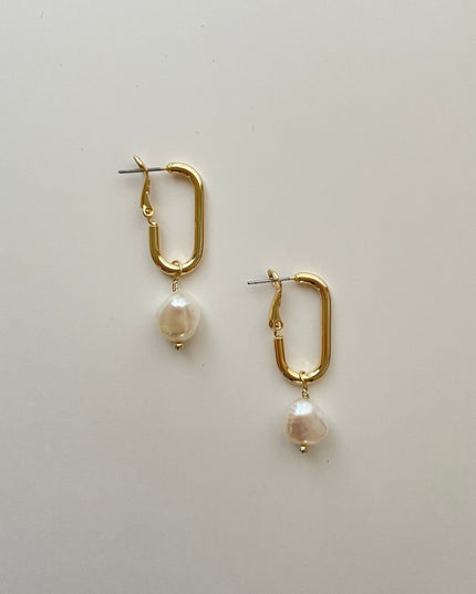 バロックパール スクエアピアス RAILEY