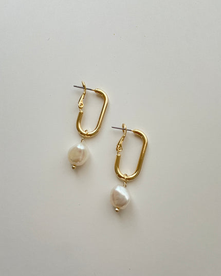 バロックパール スクエアピアス RAILEY