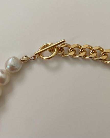 パールチェーンネックレス Frankie