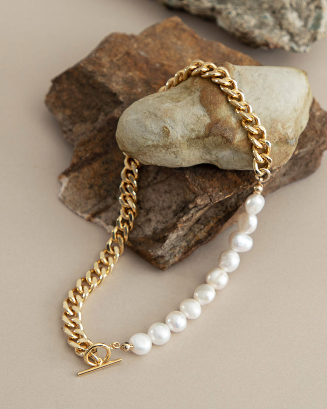 パールチェーンネックレス Frankie