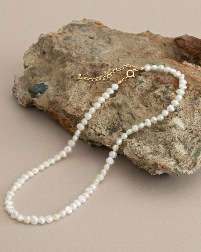 【金属アレルギー対応】淡水パール ネックレス